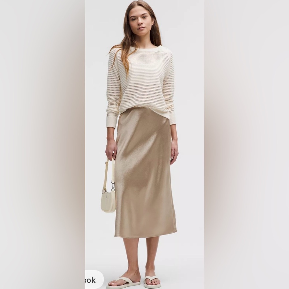 Lululemon Athletica Tan Midi Skirt